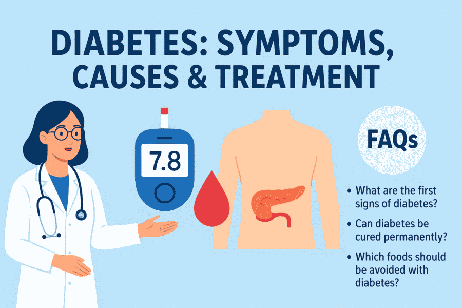 Diabetes: Symptoms, Causes & Treatment