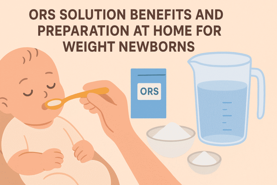 ORS Solution Benefits and Preparation at Home for Weight Newborns