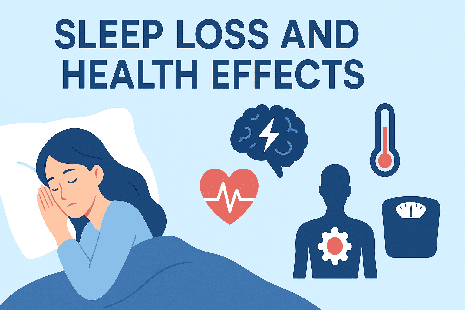 नींद की कमी का शरीर पर असर ( Sleep Loss and Health Effects: Everything You Need to Know )