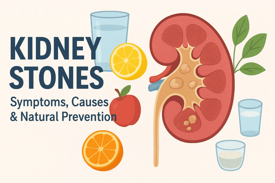 Kidney Stones: Symptoms, Causes & Natural Prevention