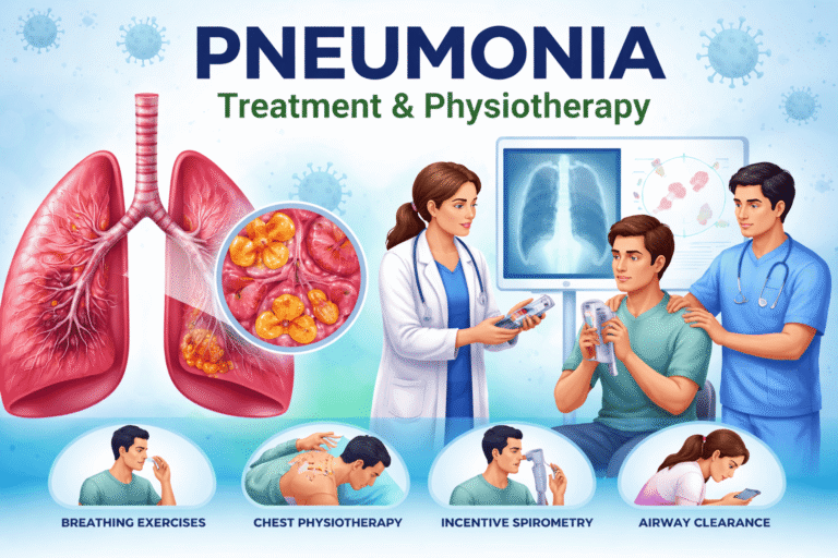 Pneumonia: Causes, Symptoms, Diagnosis, and Treatment from a Physiotherapy Perspective